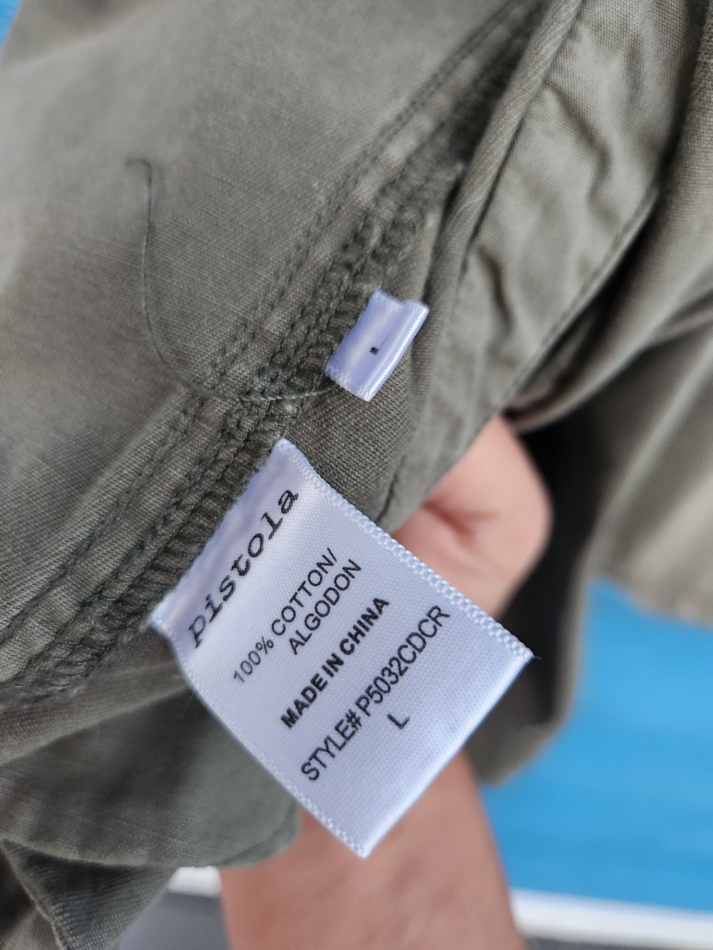 pistola Olive Green Utility Jacket with Front Flap Pockets - Picture 7 of 7